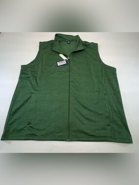 "NWT Devon & Jones 4XL Forest Heather Fleece Vest
